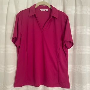 Women’s Magenta Golf Polo